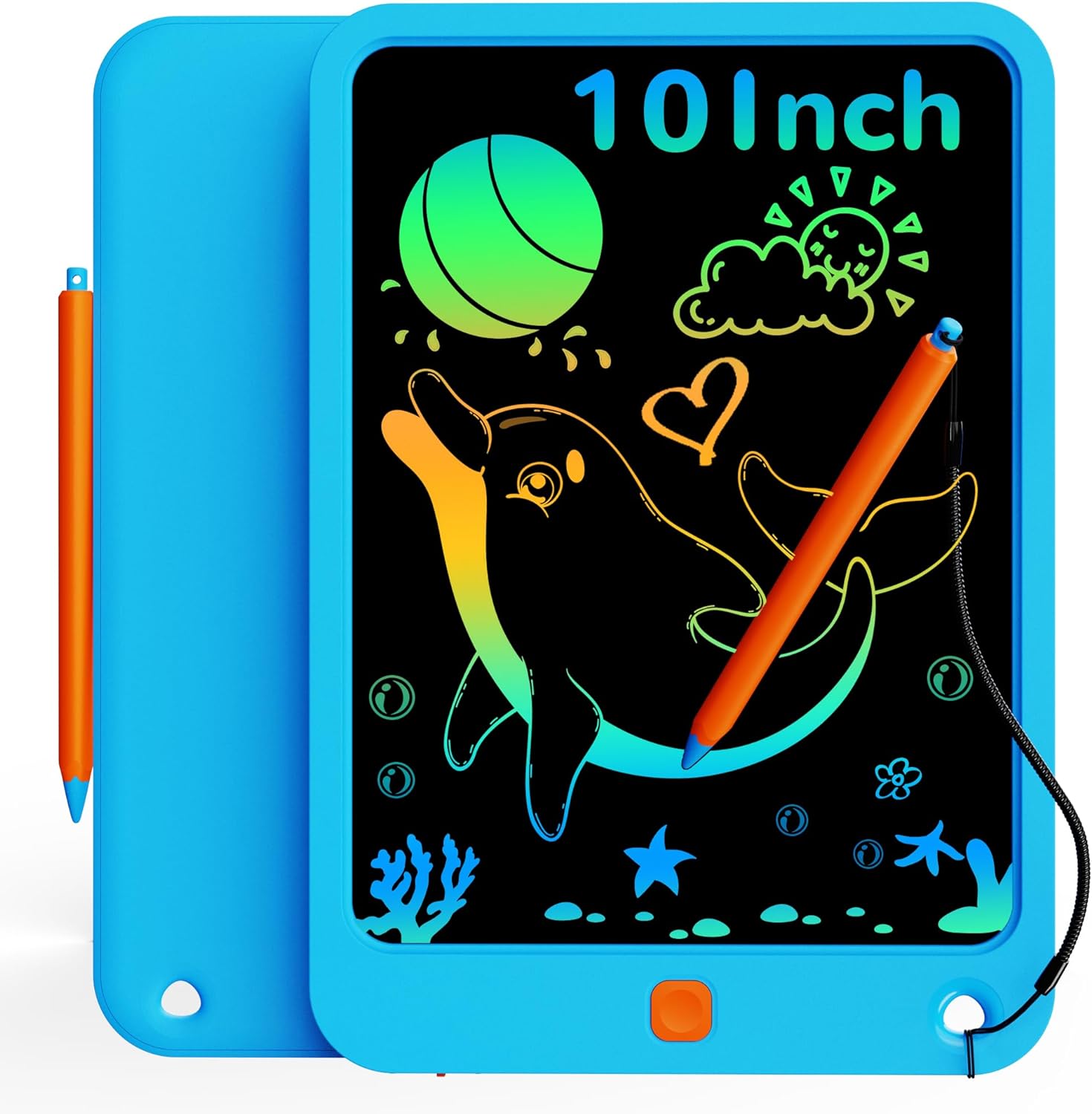 KOKODI LCD Writing Tablet for Kids 10 Inch, Toys for 3 4 5 6 7 8 9 10 Years Old Boys and Girls, Colorful Doodle Board, Gift for Toddler Age 3-12 Years, Memo Board, Drawing Pads with Magnetic Pen