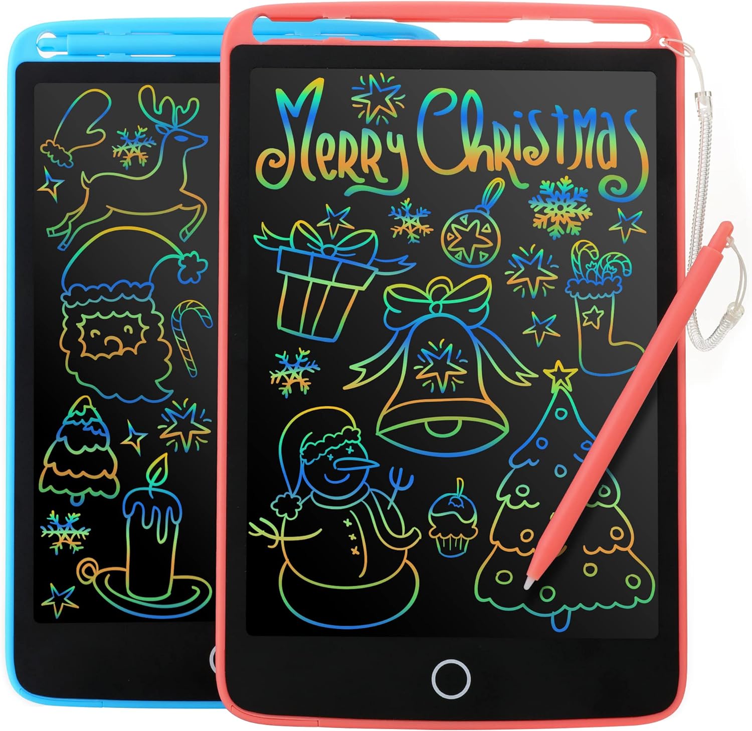 2 Pack LCD Writing Tablet for Kids, 8.5inch Doodle Writing Board Colorful Drawing Board, Kids Travel Games Activity Learning Educational Toy Gift for 3 4 5 6 7 8 Year Old Girls Boys Toddlers