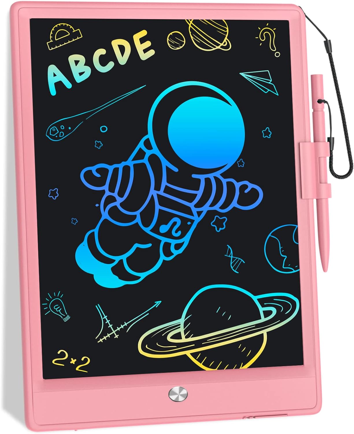 LCD Writing Tablet,10 Inch Drawing Tablet Kids Tablets Doodle Board Electronic Drawing Board for Adults and Kids Ages 3+ (Pink)
